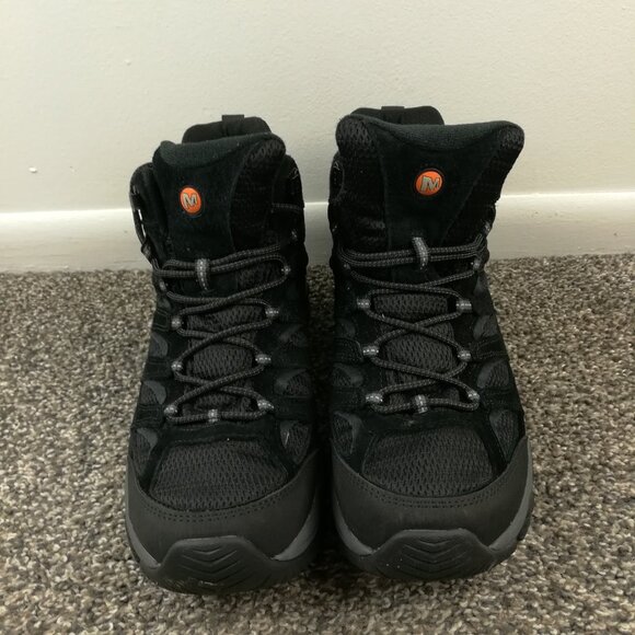 Merrell Moab 3 Mens Size 11.5 Black Hiking Boots Mountaineering Vibram Gorpcore - Picture 2 of 7